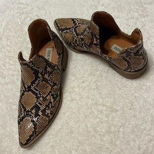 Steve Madden snake skin ankle booties